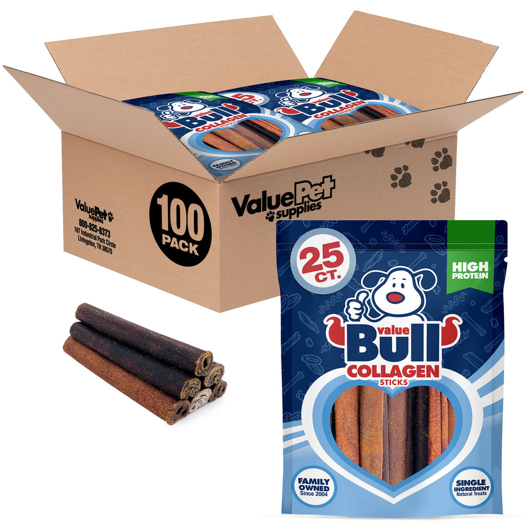 USA Collagen Sticks, Premium Beef Dog Chews, 6