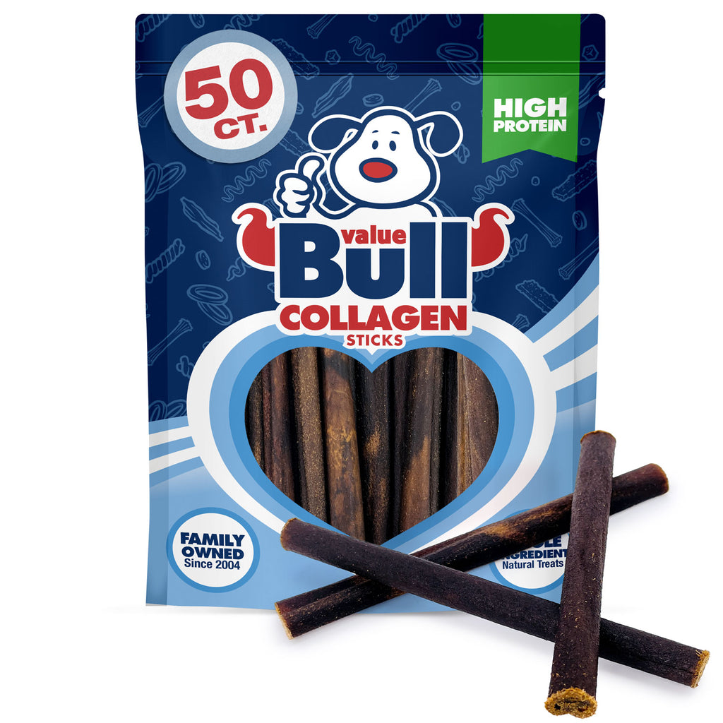 USA Collagen Sticks, Premium Beef Small Dog Chews, 6