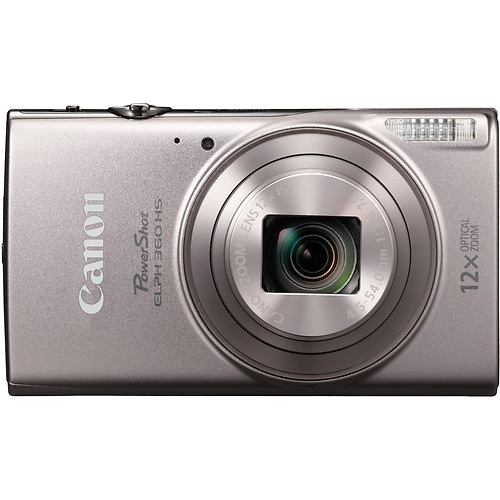 Canon PowerShot ELPH 360 HS Digital Camera (Silver)  