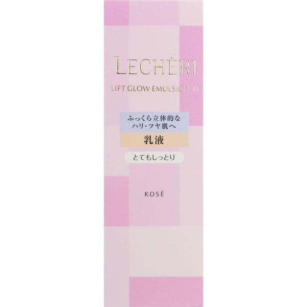 Kose Lecheri Lift Glow Emulsion Skin Glowing Face Milk 120ml